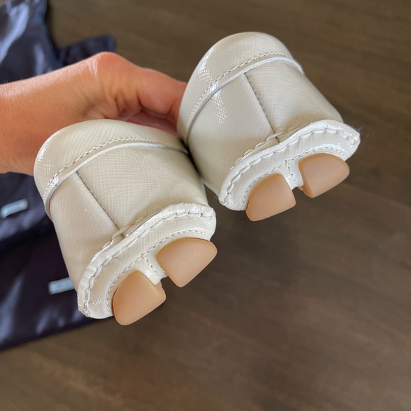 White Prada Loafers Drivers Size 38 - Picture 6 of 9